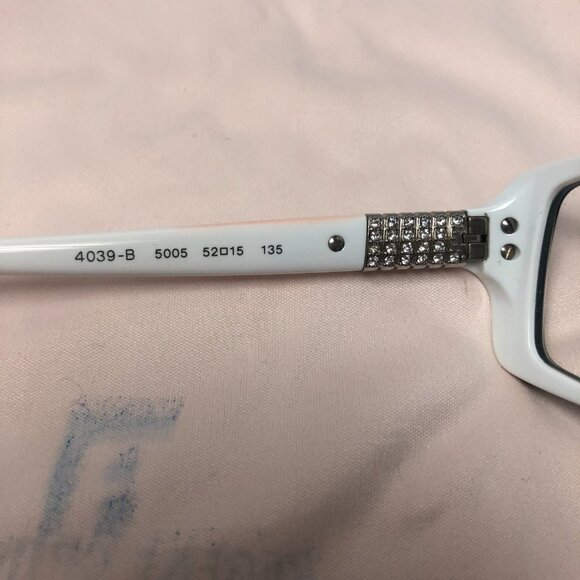 Bvlgari Eyeglasses BV 4039B 5005 Black On White 52-15-135 FRAMES ONLY - Picture 8 of 14